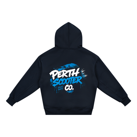 Perth Scooter Co.- Kids Hoodie- Blue