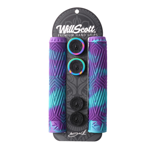 Will Scott Hand Grips - Purple/Teal