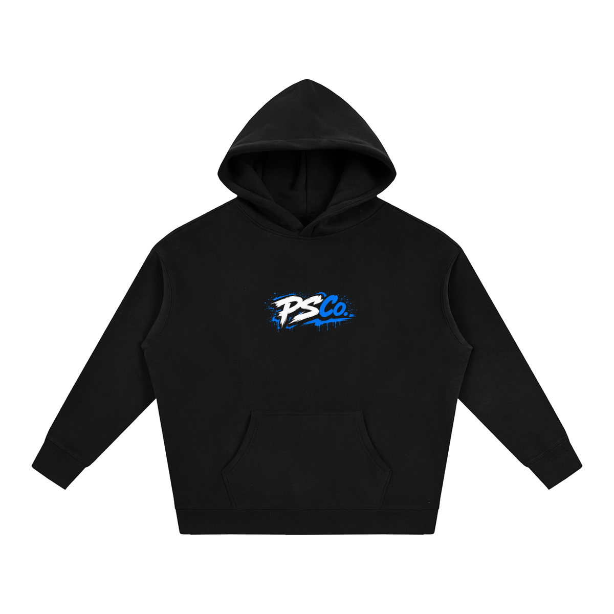 Perth Scooter Co.-Adult Oversize Fleeced Hoodie- Blue