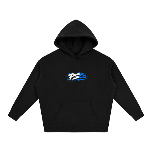 Perth Scooter Co.-Adult Oversize Fleeced Hoodie- Blue