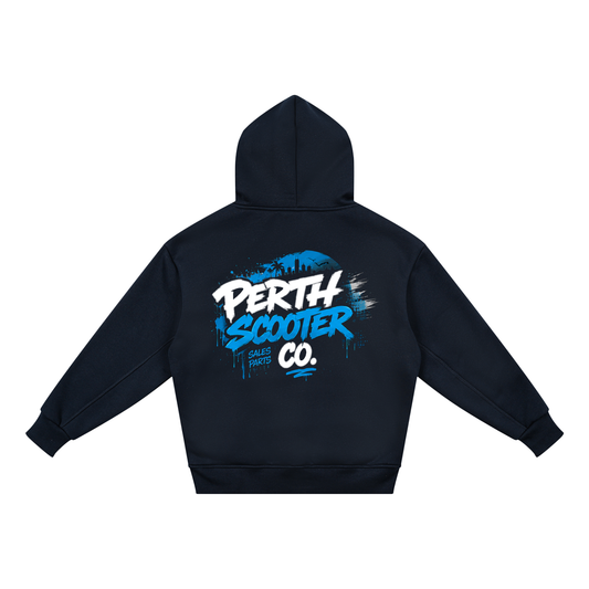 Perth Scooter Co.- Kids Hoodie- Blue