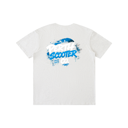 Perth Scooter Co.-Adult Unisex T-Shirt- Blue