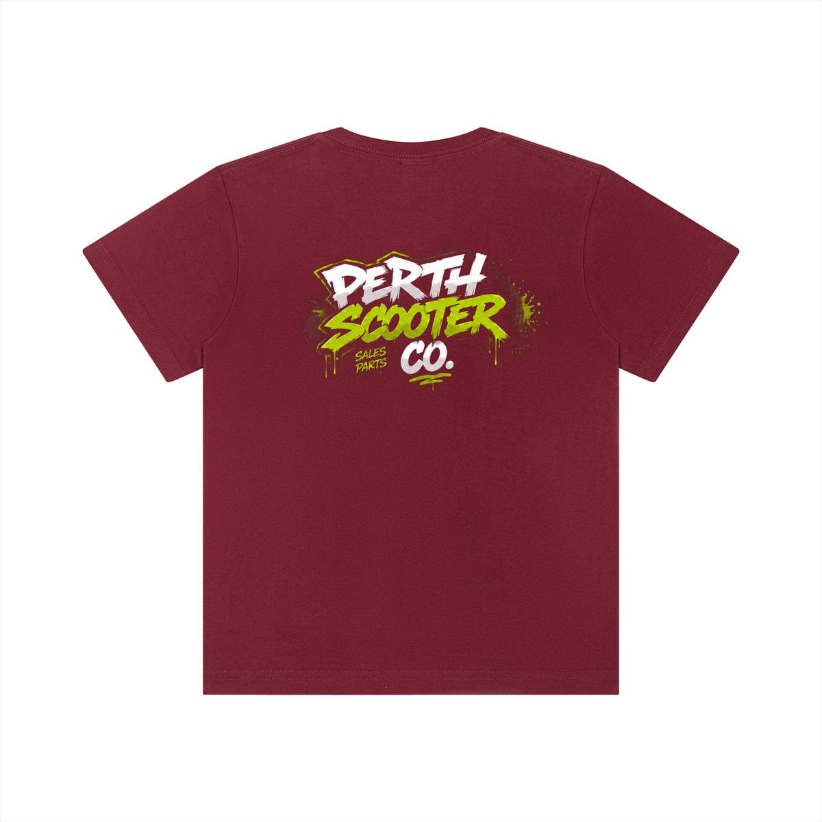 Perth Scooter Co. Kids T-Shirt- Lime Green