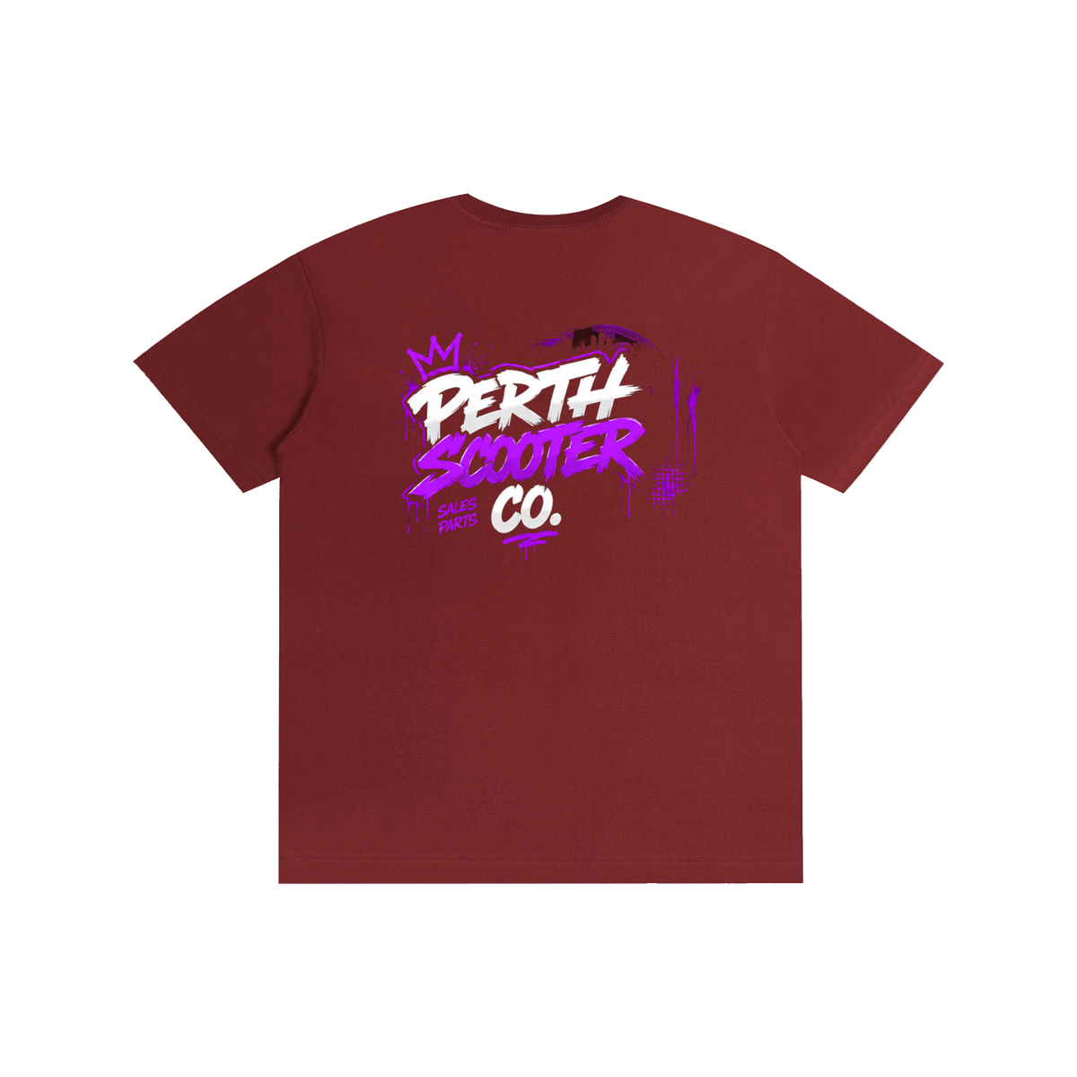Perth Scooter Co.-Adult Unisex T-Shirt- Purple