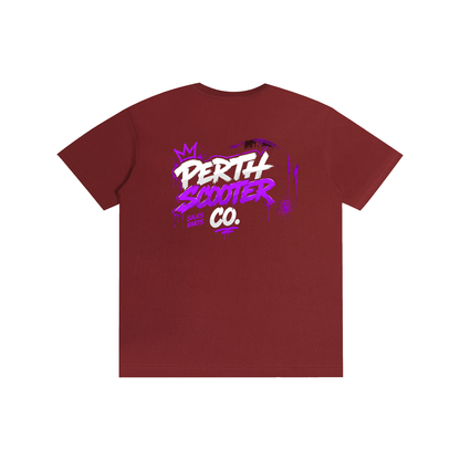 Perth Scooter Co.-Adult Unisex T-Shirt- Purple