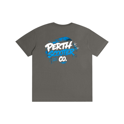 Perth Scooter Co.-Adult Unisex T-Shirt- Blue