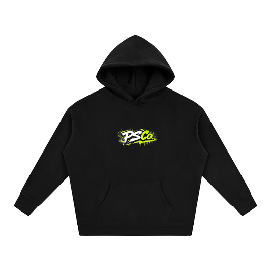 Adult Oversize Fleeced Hoodie Lime Green - Perth Scooter Co. merch