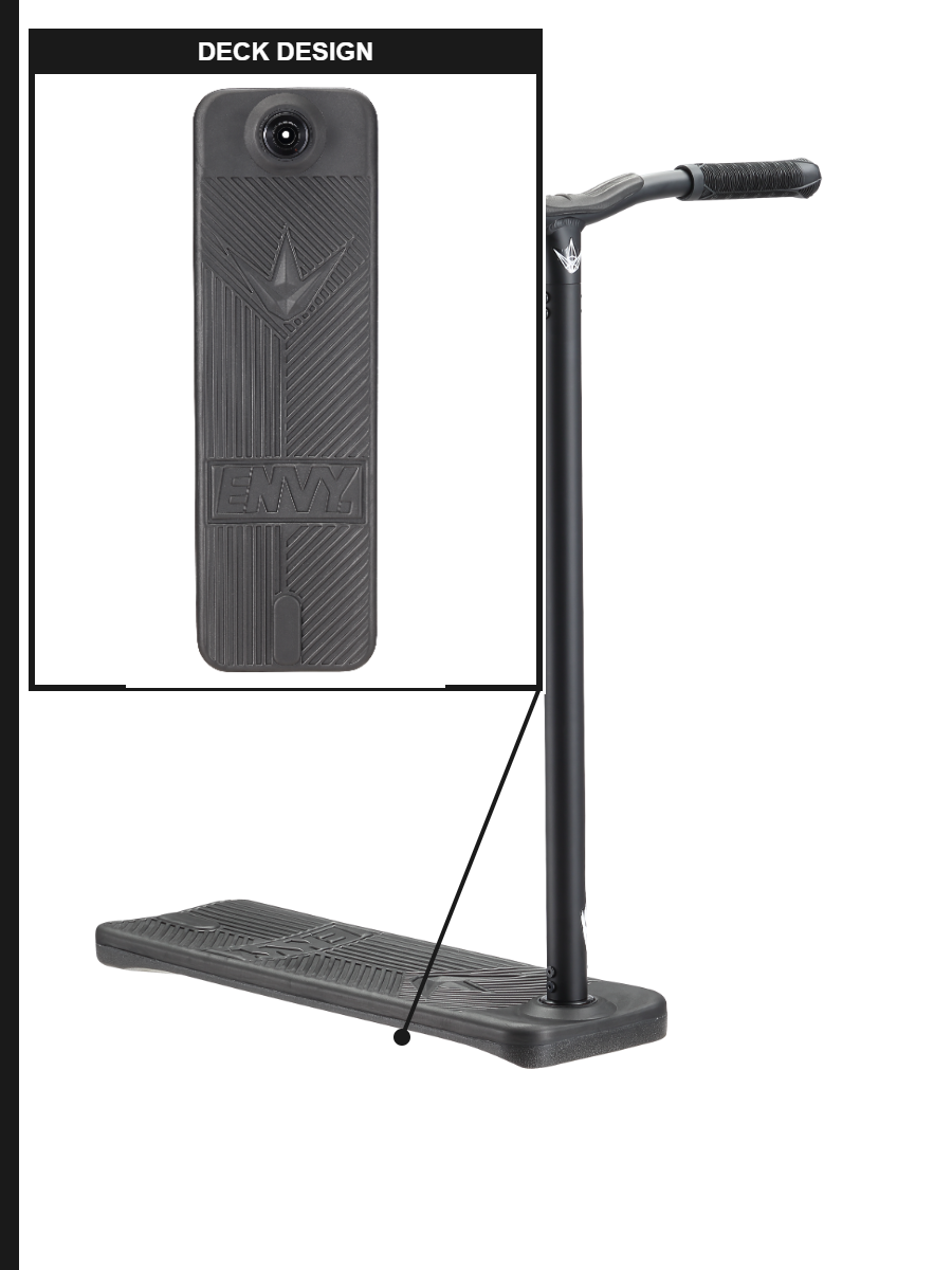 Envy TS Pro 7.5" Trampoline Training Scooter - Black