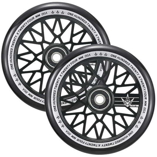 Envy 120mm Hollow Core Diamond Wheel (Single) - Black