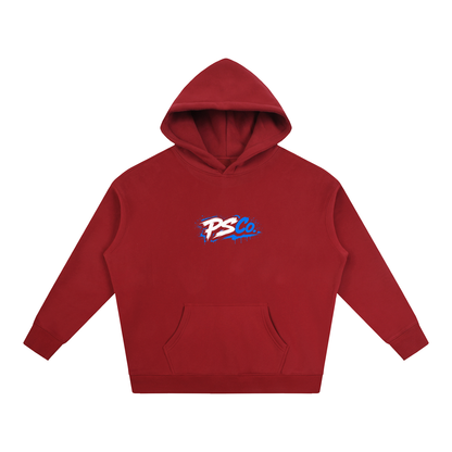 Perth Scooter Co.-Adult Oversize Fleeced Hoodie- Blue