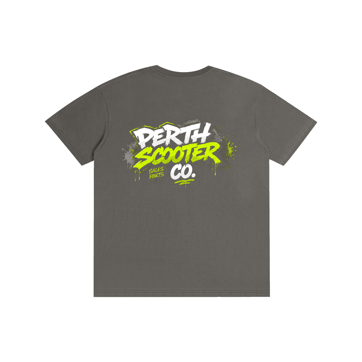 Perth Scooter Co.-Adult Unisex T-Shirt- Lime Green