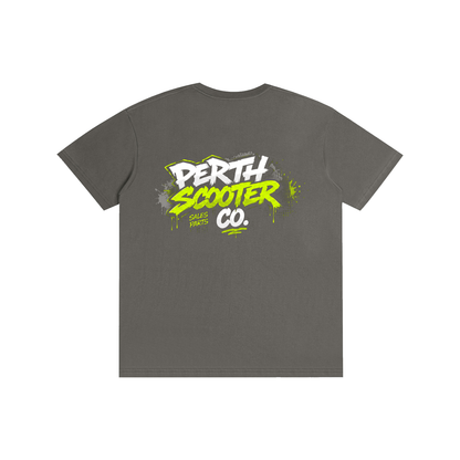 Perth Scooter Co.-Adult Unisex T-Shirt- Lime Green
