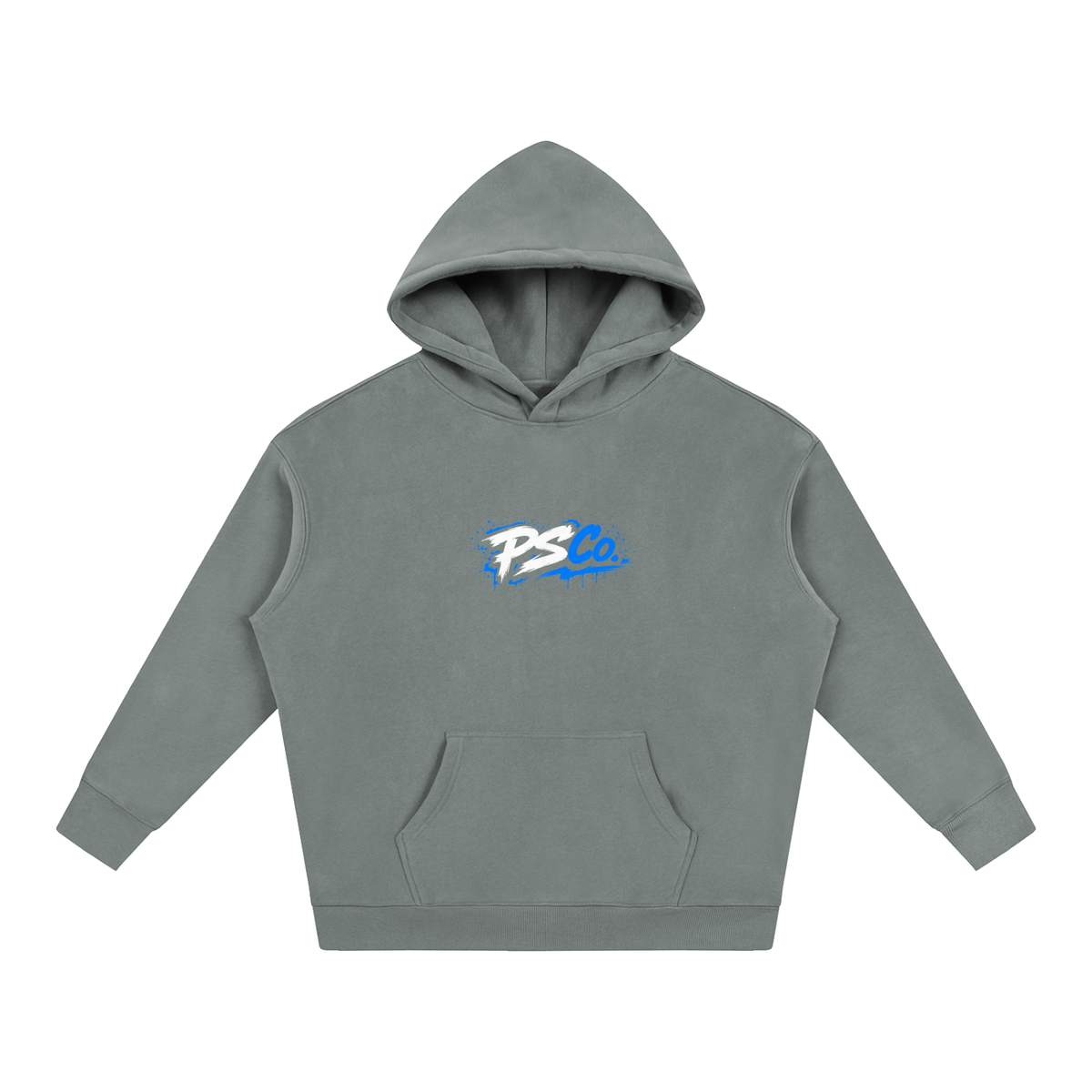 Perth Scooter Co.-Adult Oversize Fleeced Hoodie- Blue