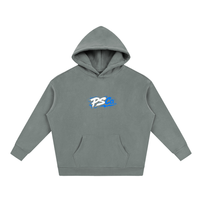 Perth Scooter Co.-Adult Oversize Fleeced Hoodie- Blue