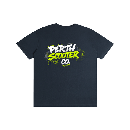 Perth Scooter Co.-Adult Unisex T-Shirt- Lime Green