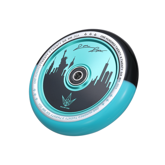 Envy 120mm Jon Reyes Signature Wheel (Single) - Black/Teal
