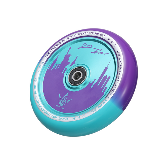 Envy 120mm Jon Reyes Signature Wheel (Single) - Purple/Teal