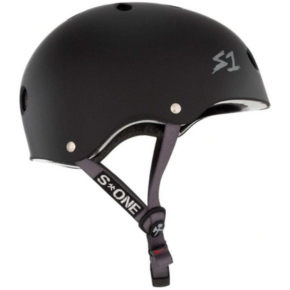 S1 Lifer Helmet - Black Matte/Grey Straps