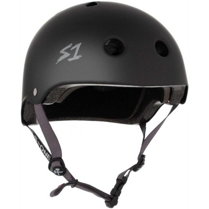 S1 Lifer Helmet - Black Matte/Grey Straps