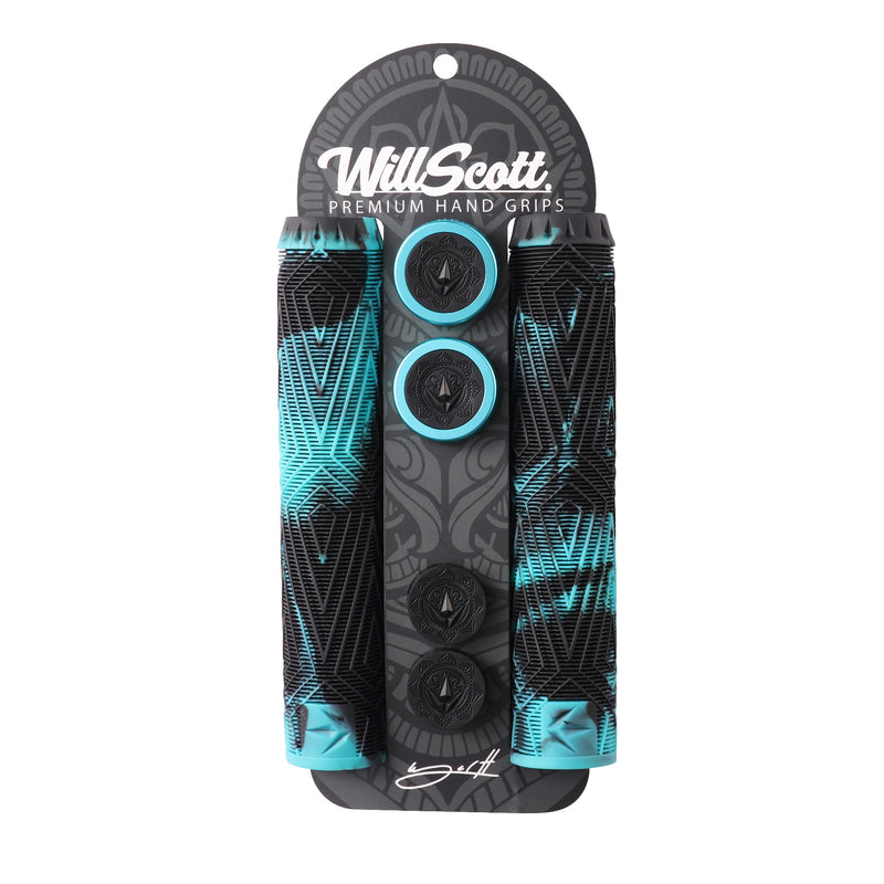 Will Scott Hand Grips - Black/Teal